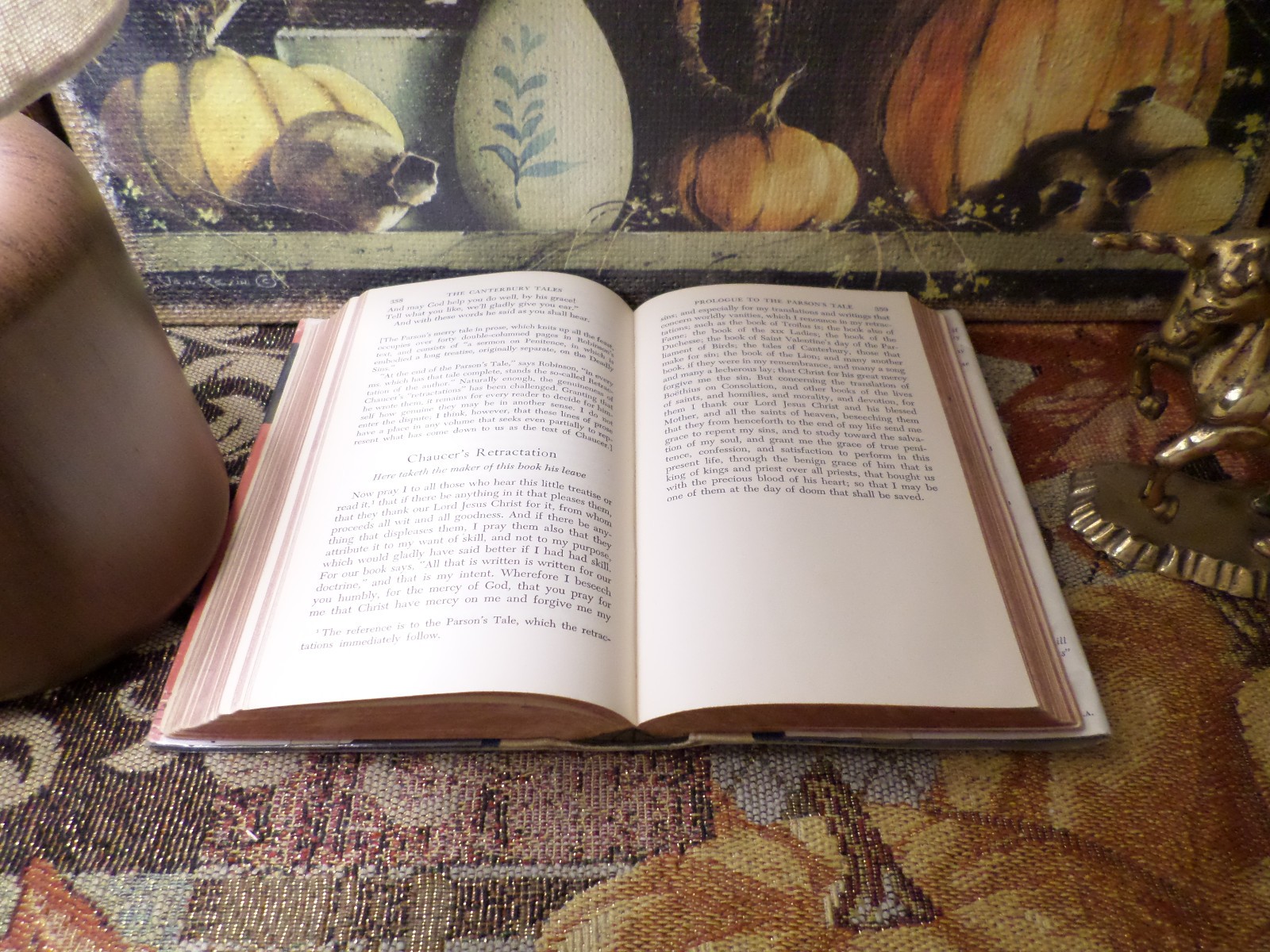 The Portable Chaucer 1953 Geoffrey Chaucer Vintage Hardcover /w Dust Jacket