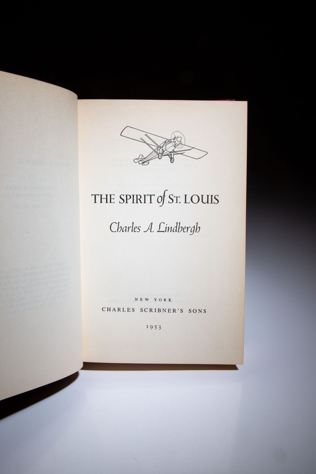 Charles A Lindbergh / The Spirit of St Louis Signed 1st Edition 1953
