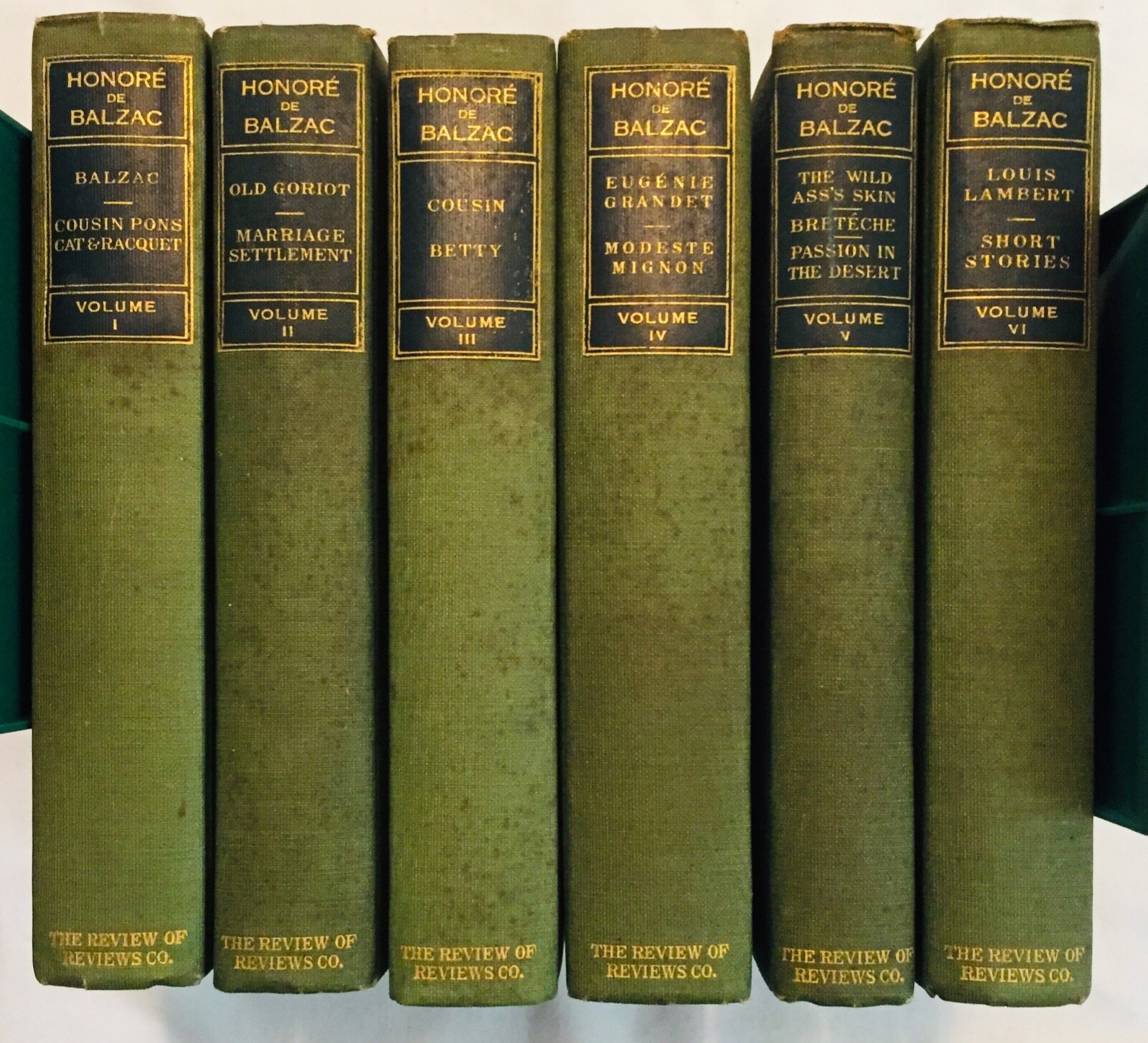 Honore De Balzac Volumes 1-6, Review of Reviews