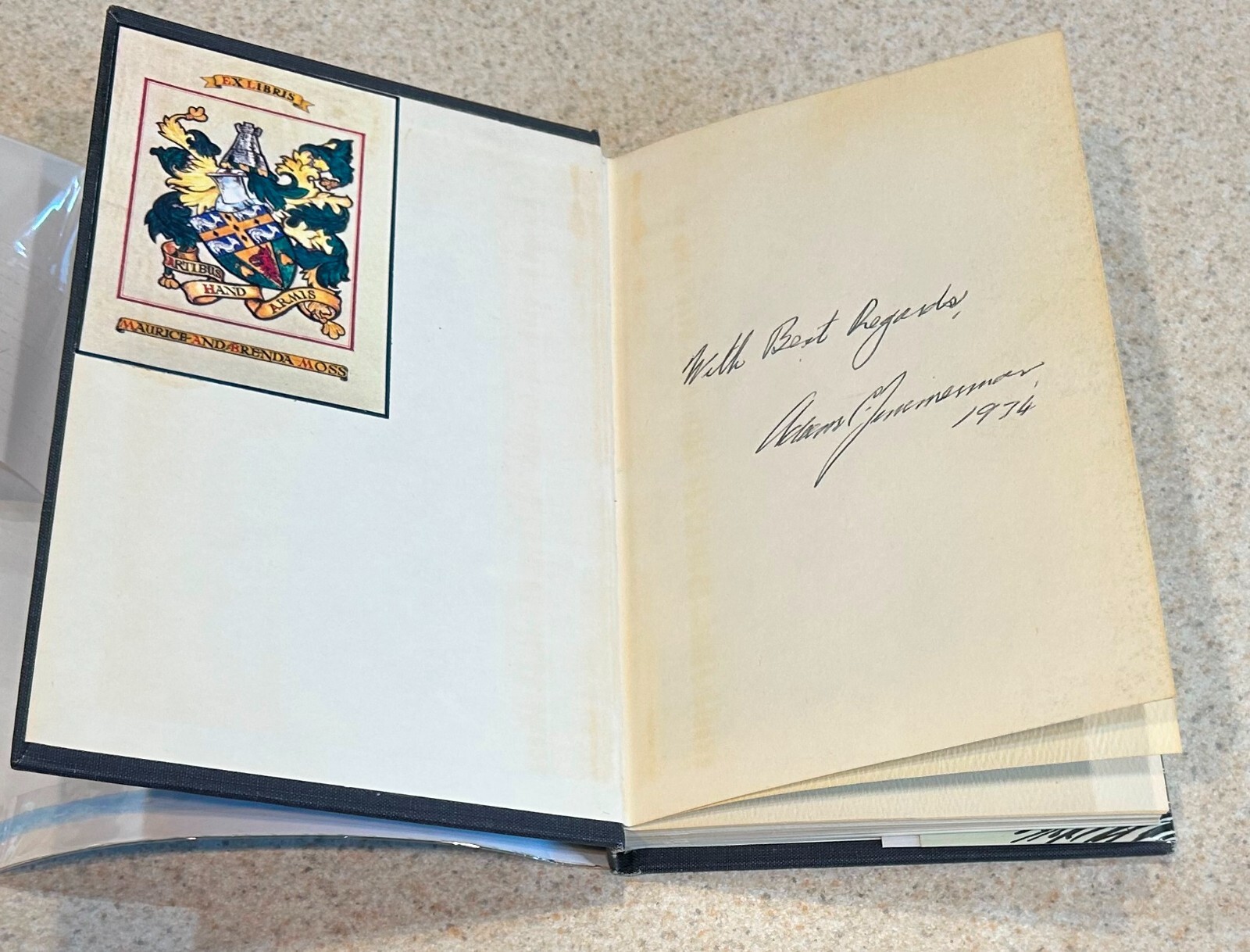 Adam ZIMMERMAN — The Ebony Box (Canadian Poetry) — 1973 SIGNED 1st Ed HC