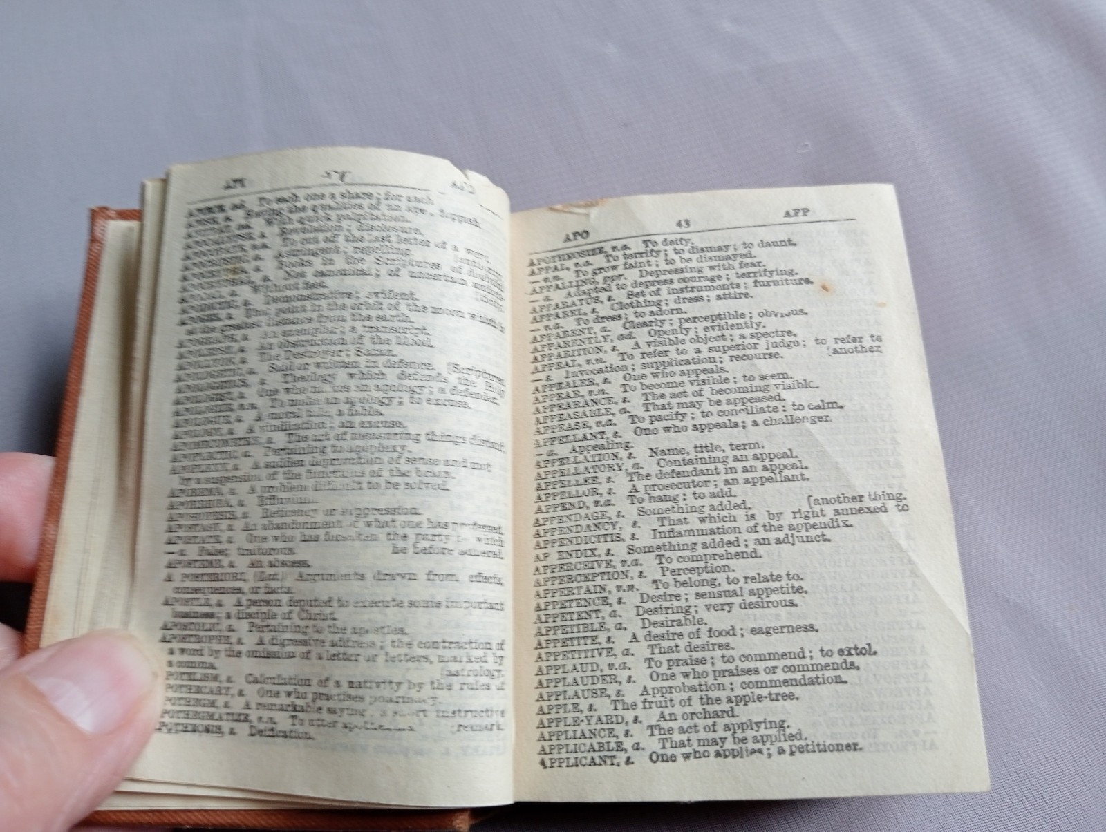 Antique Miniature Nuttall’s Bijou Dictionary Frederick Warne & Co. Victorian