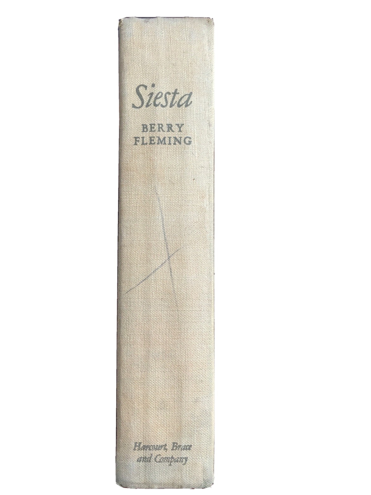 Siesta by Berry Fleming 1935 Vintage Hardcover 1st Edition Acceptable