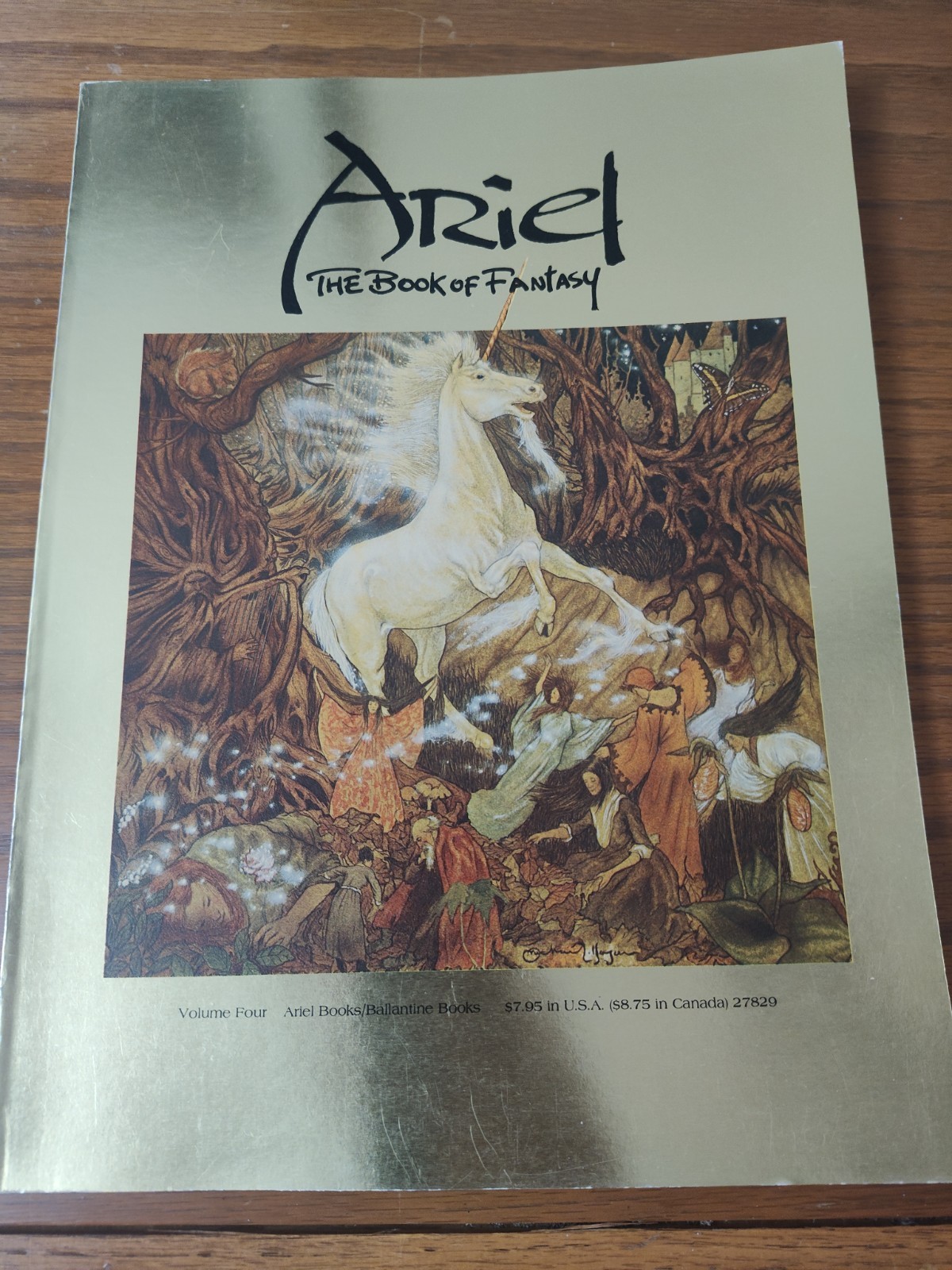 Vintage ARIEL THE BOOK OF FANTASY Lot Vol 2 3 4 Ballantine Softcover Art SciFi