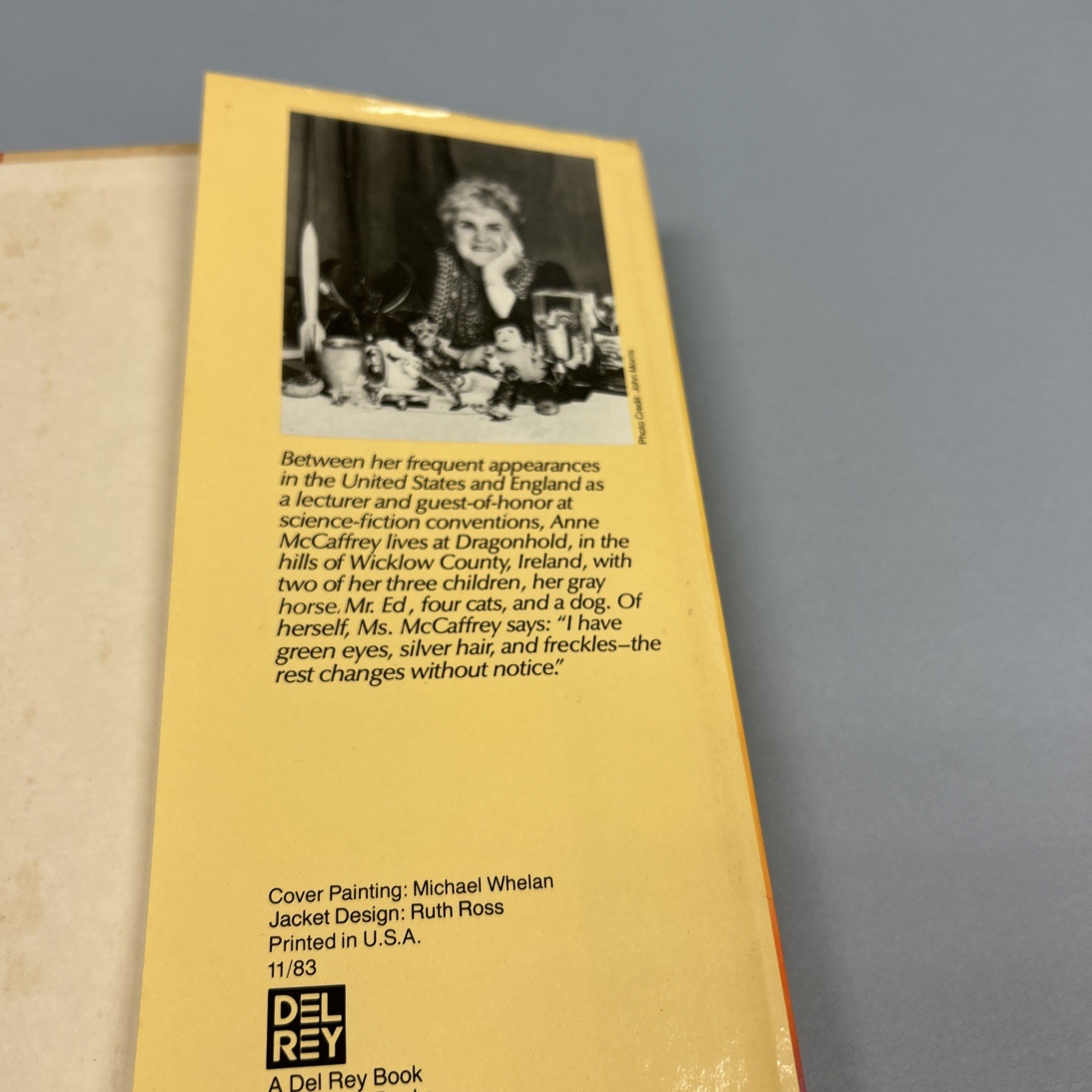 Moreta: Dragonlady of Pern by Anne McCaffrey SIGNED 1st Ed. HC/DJ Del Rey