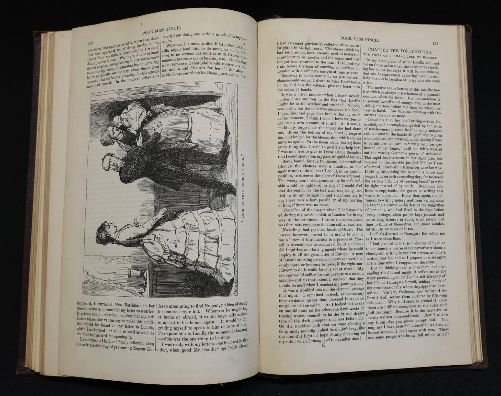1872 Poor Miss Finch, A Novel by Wilkie Collins – Harper & Brothers