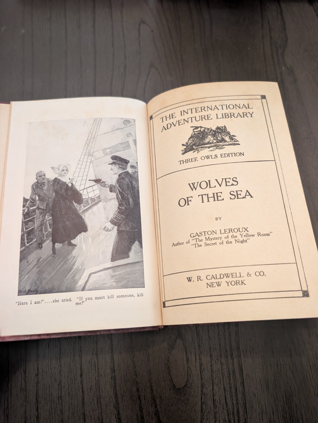 Wolves Of The Sea – Gaston Leroux 1923 Three Owls Edition