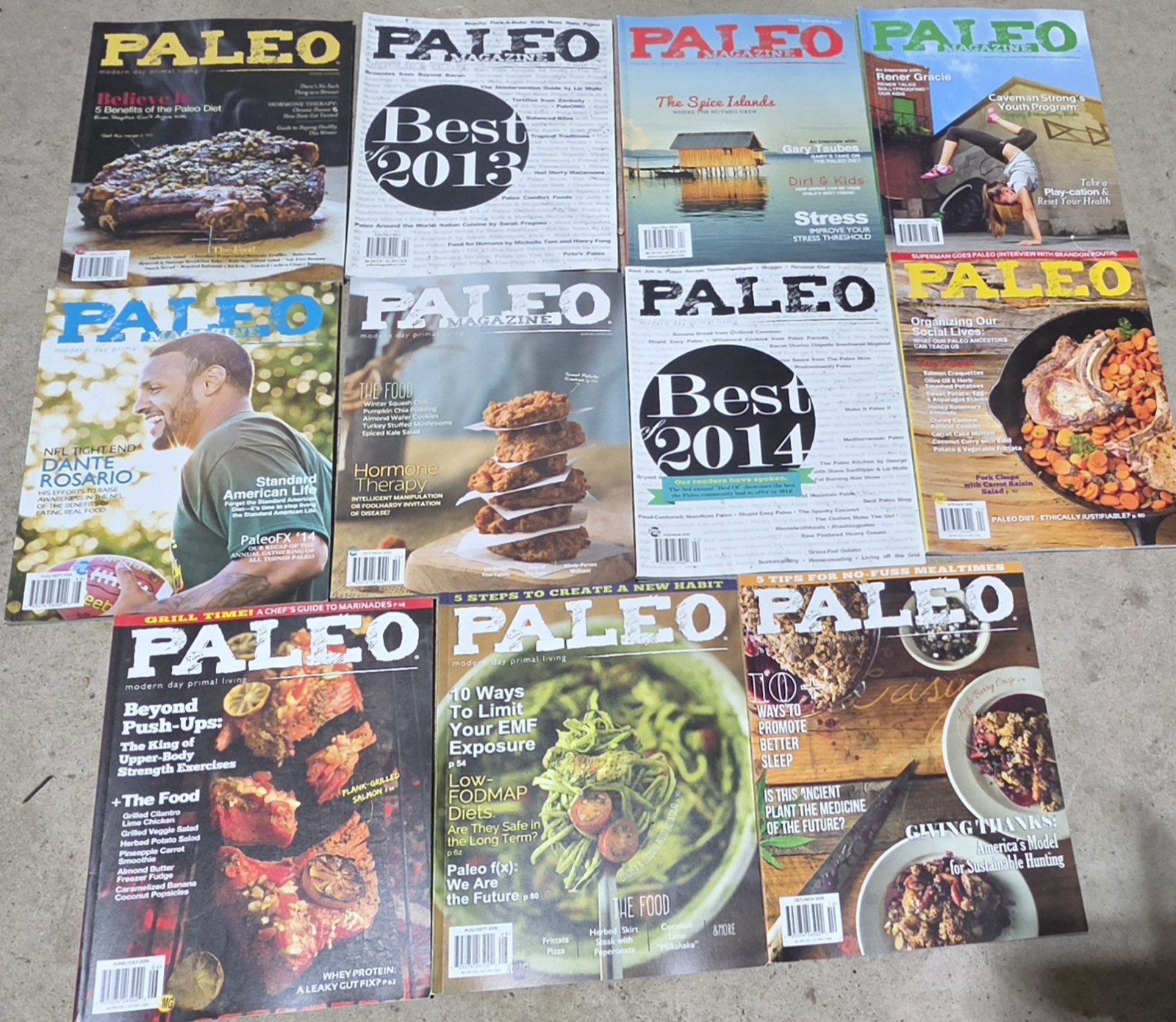 Lot 11 PALEO MAGAZINES 2014 2015 Hormone Therapy Chronic Disease Diet Recipes