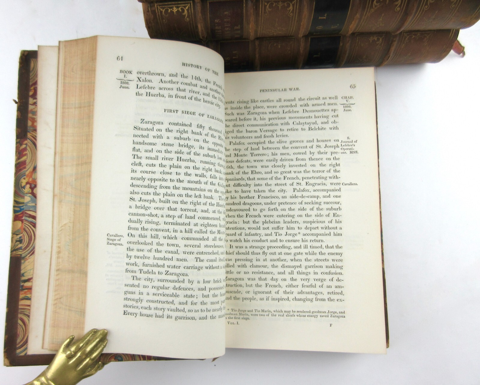 History of War Peninsula + South France WFP Napier 2nd Ed 1832 6 Leather Vols