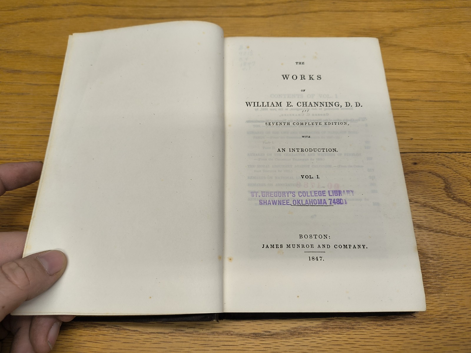 The Works Of William E. Channing Vol 1-6 ~ 1847 Seventh Edition