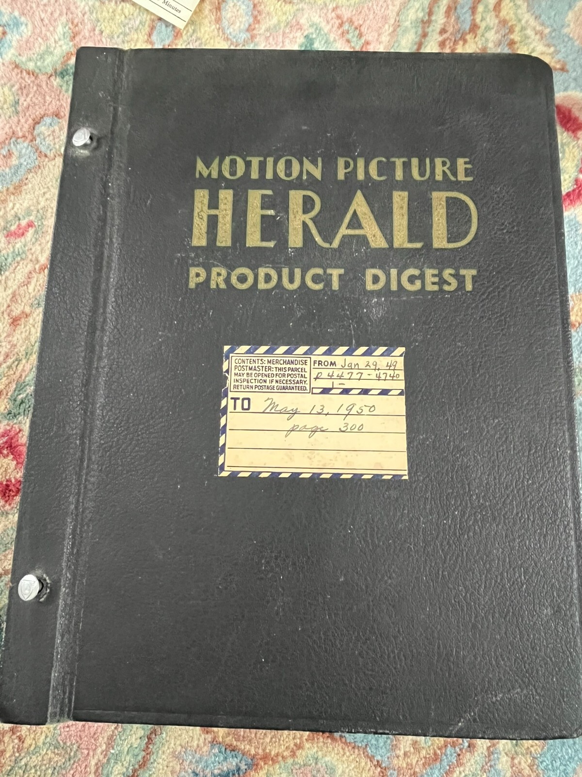 MOTION PICTURE HERALD PRODUCT DIGEST LEATHER BOUND VOLS 1/29/1949 – 5/13/1950