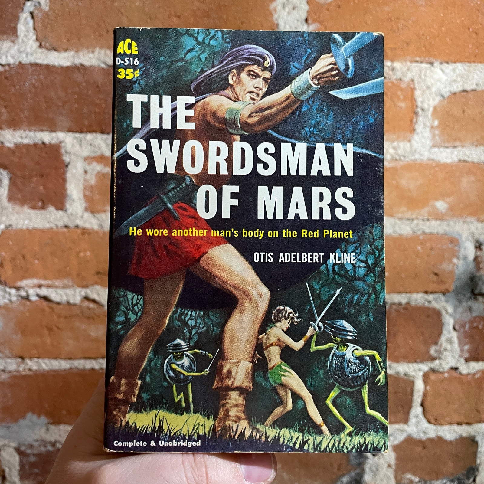 The Swordsman of Mars – Otis Adelbright Kline 1969 Ace Books Paperback D516