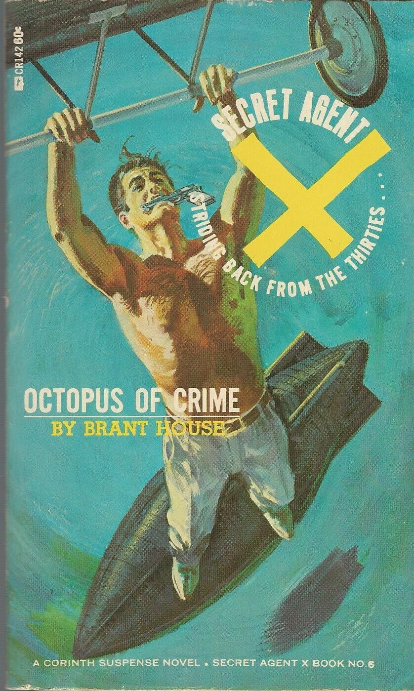 Corinth SECRET AGENT X OCTOPUS OF CRIME by Brant House Robert Bonfils Cover Art