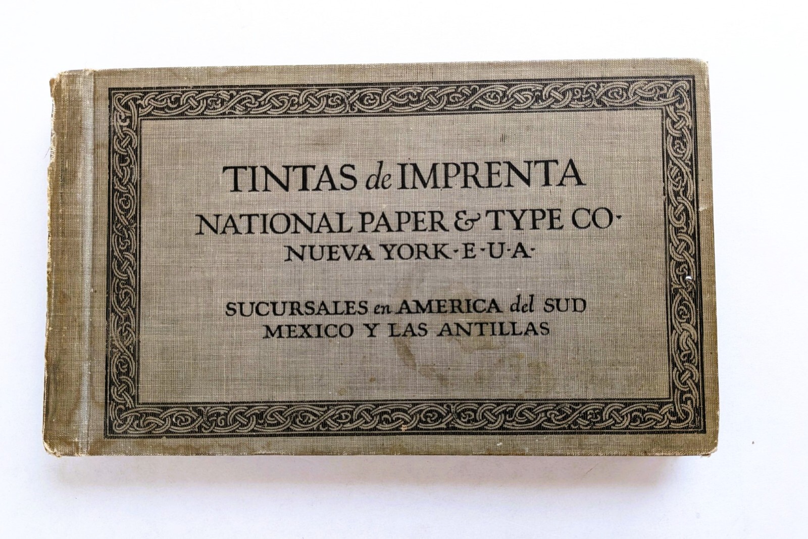 PRINTING INK CATALOG for SOUTH AMERICA & MEXICO PUBLISHERS with 100 SAMPLES 1920