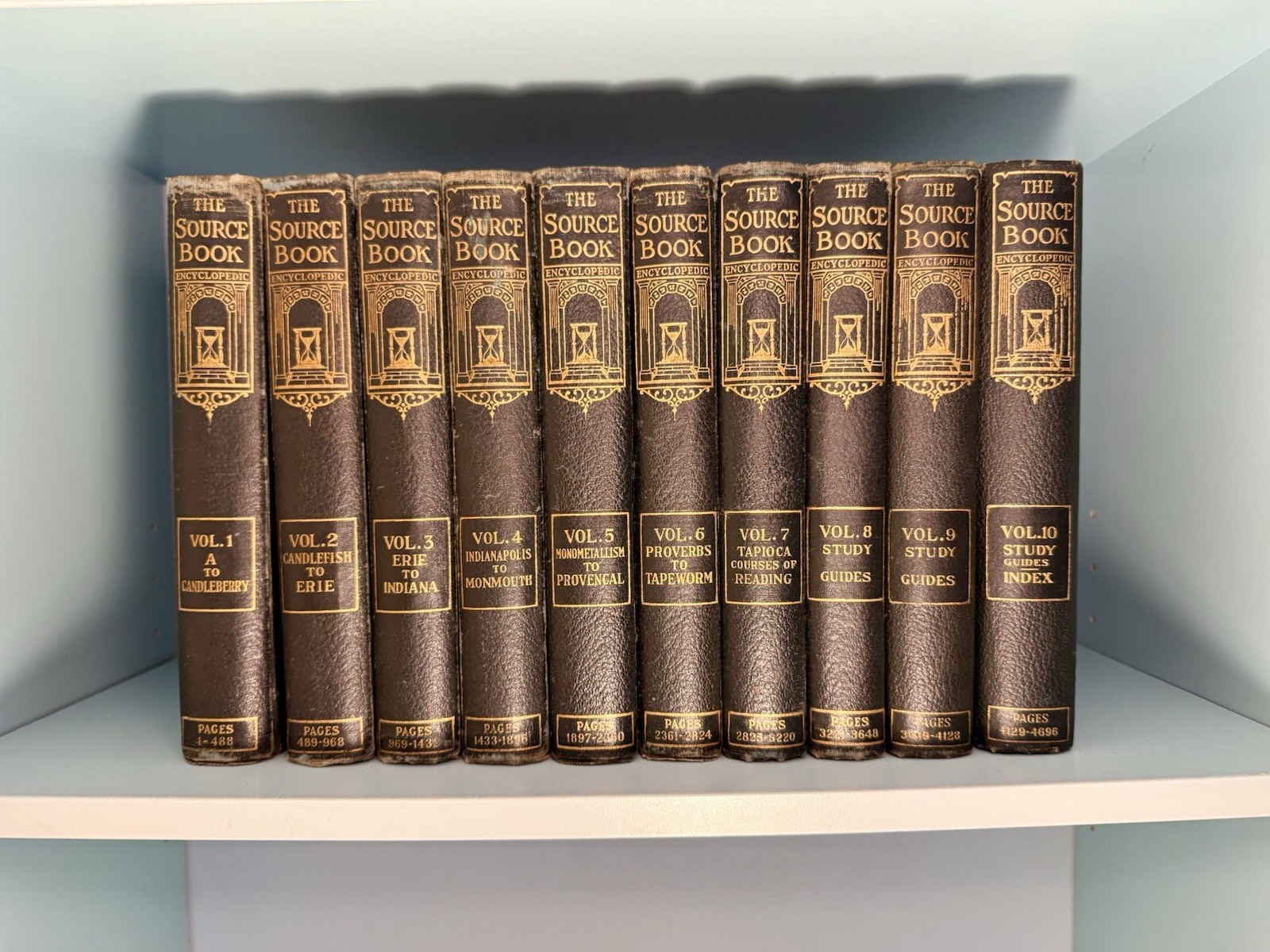 The Source Book Encyclopedia – 1924 – Complete Set – Volumes 1-10