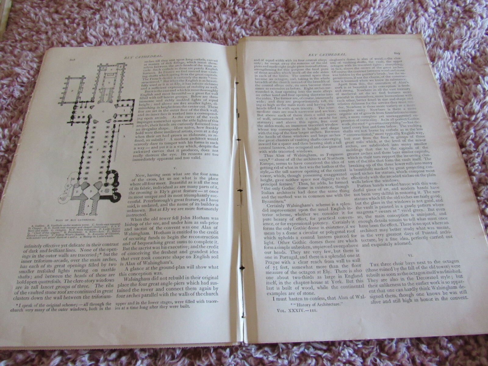 Antique Article-Illustrated-Ely Church Cathedral England-1887-1880’s-Outlook