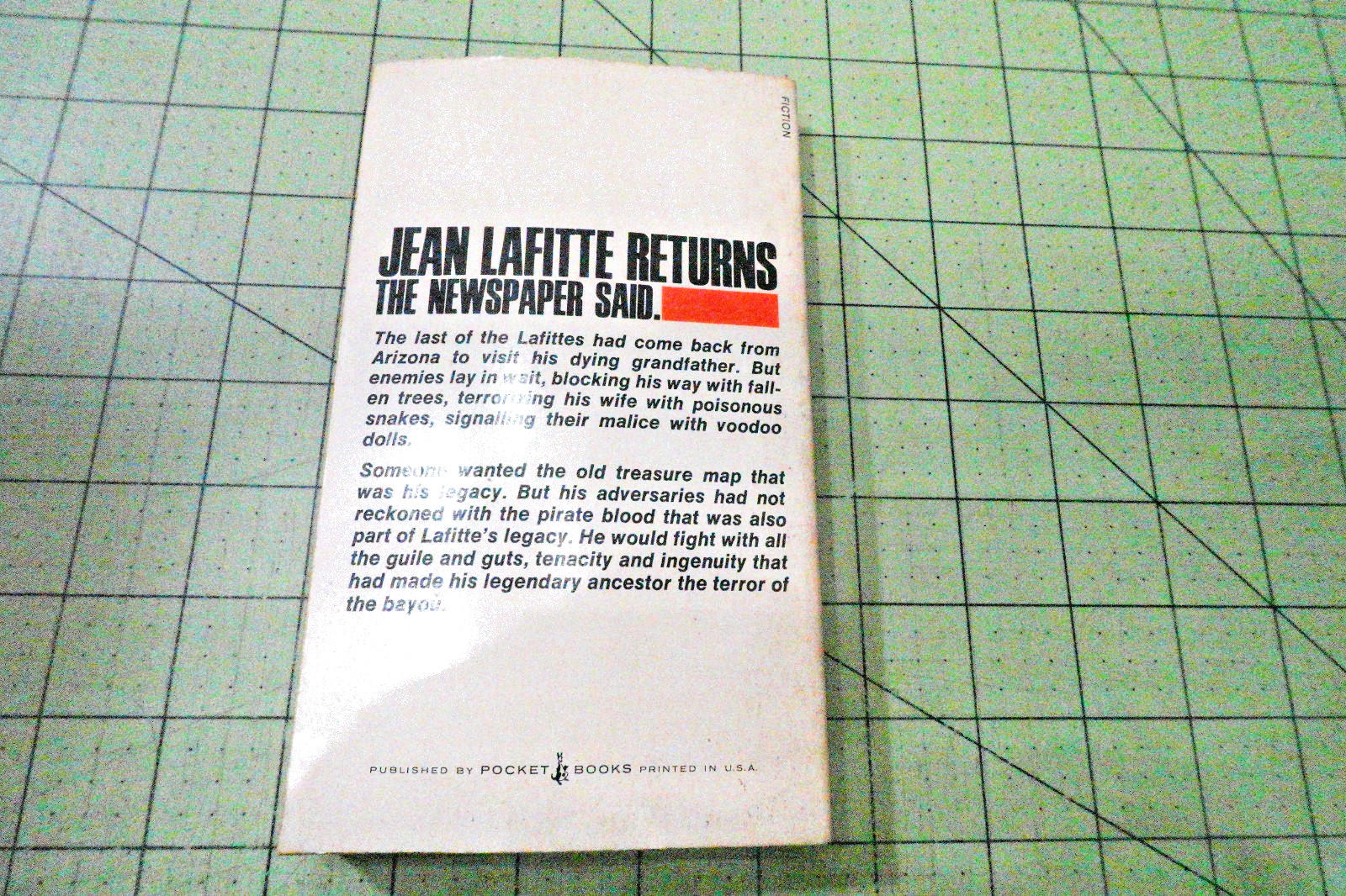 LAFITTE’S LEGACY BY JOHN WHITLATCH 1971 VINTAGE POCKET BKS ACTION ADVENTURE GGA