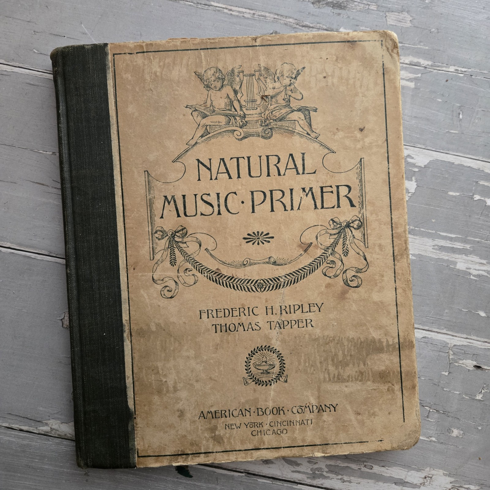 Antique 1895 Natural Music Primer American Book Company Hardcover