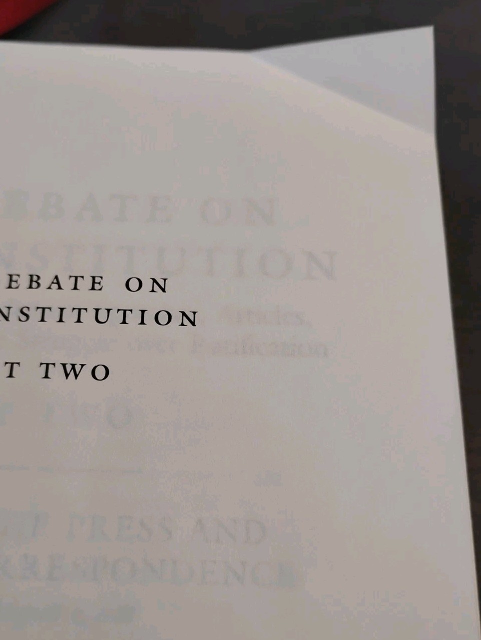 DEBATE ON THE CONSTITUTION Part 2 Gryphon Editions LEATHER Classics of Liberty