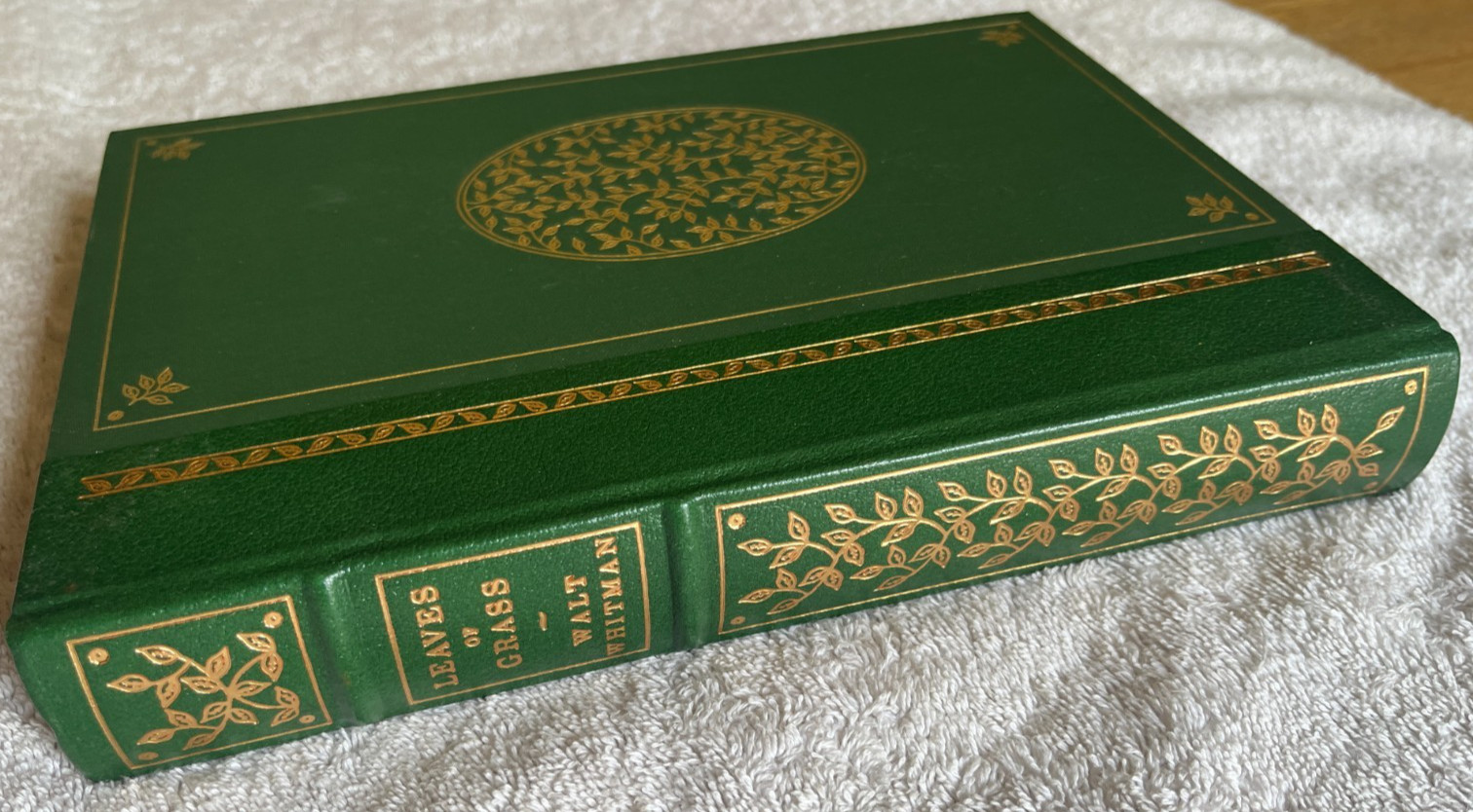 Leaves of Grass book Walt Whitman Franklin Library 1979 poetry literature gilt
