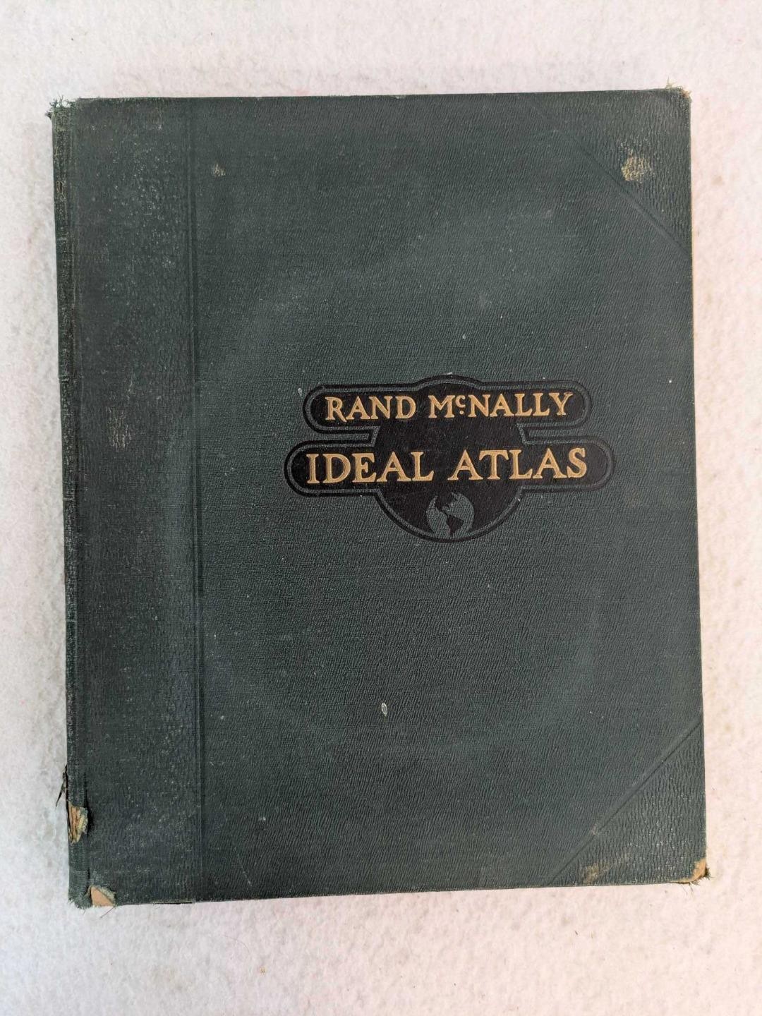 RAND McNALLY IDEAL ATLAS OF THE WORLD 1916 Rand McNally, Chicago