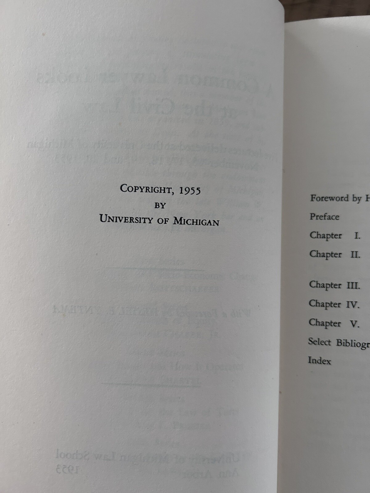 The Thomas M. Cooley Lectures, University of Michigan Law School – 1953 (HC)