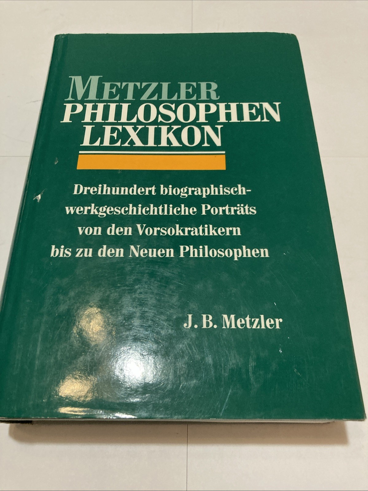Metzler Philosophen Lexikon German Philosophy Encyclopedia Hardcover