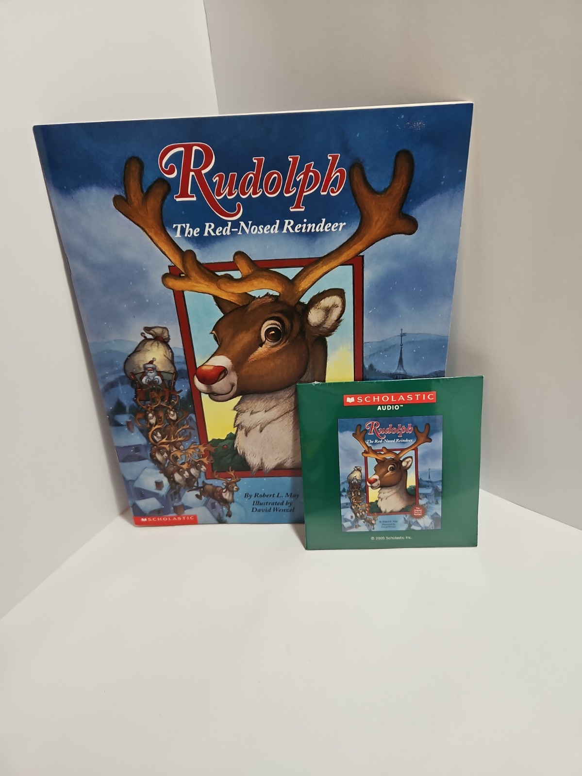 Listening Library. Christmas/snow Lot. 8 Books With CD’s. Pre Owned Books And CD