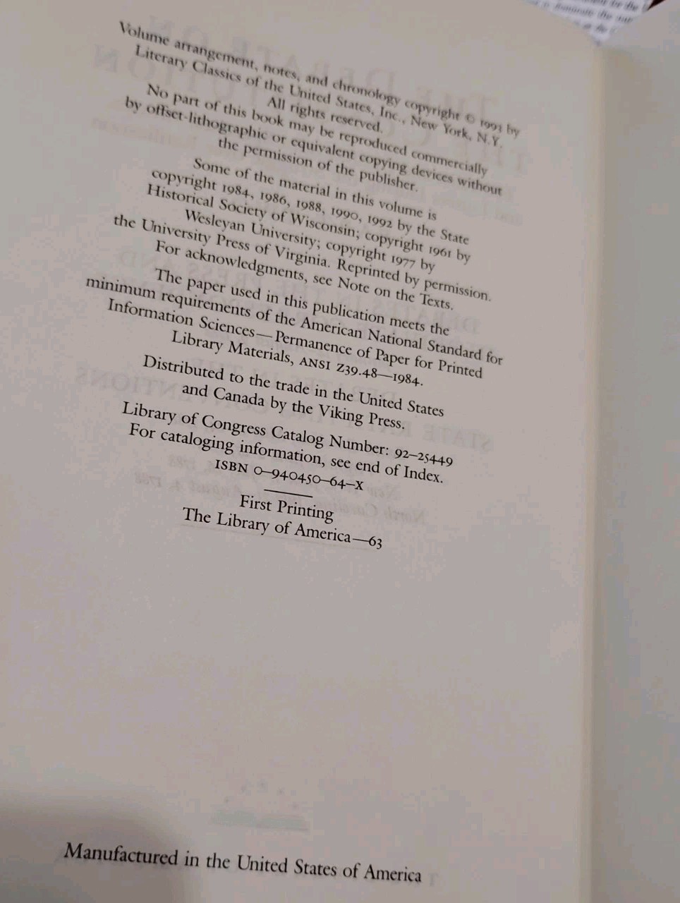 DEBATE ON THE CONSTITUTION Part 2 Gryphon Editions LEATHER Classics of Liberty