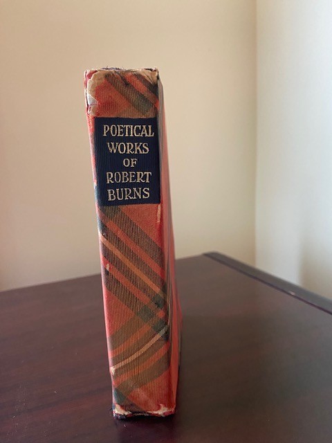 The Poems and Songs of Robert Burns, Tartan Cloth Cover Pictorial Section London