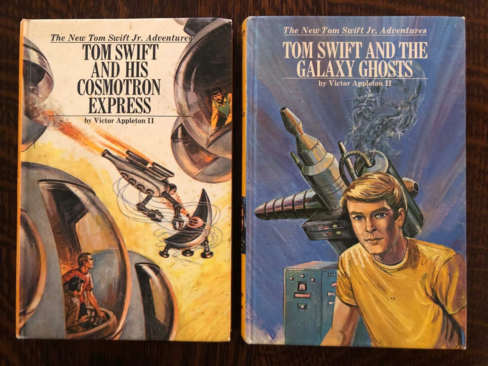 Tom Swift Jr #32 & #33 Cosmotron Express & Galaxy Ghosts Victor Appleton II