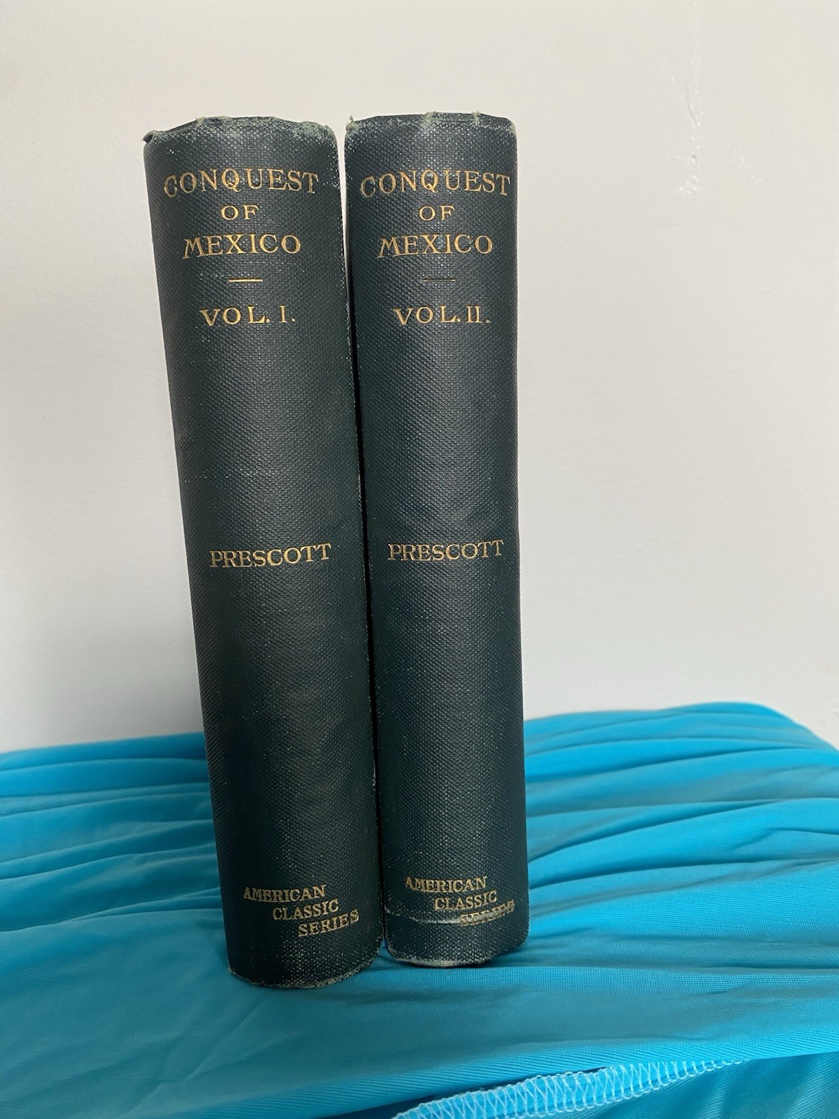 Vintage 2 Vol Set 1891 HISTORY OF THE CONQUEST OF MEXICO by WILLIAM H. PRESCOTT