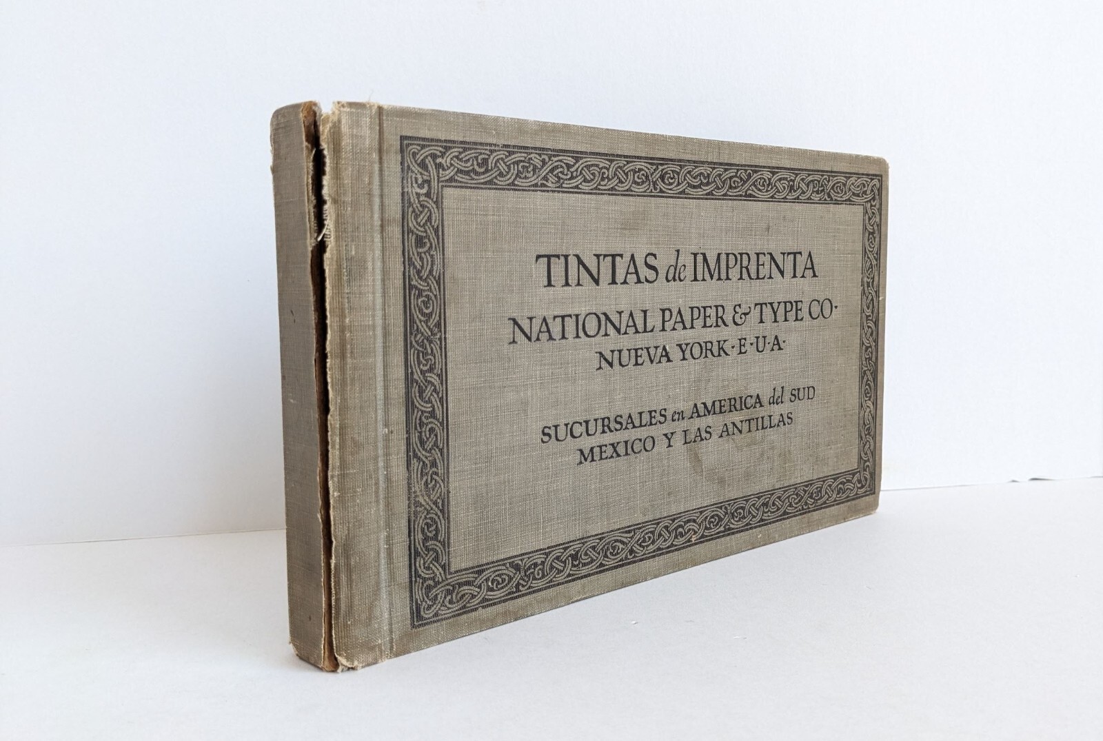 PRINTING INK CATALOG for SOUTH AMERICA & MEXICO PUBLISHERS with 100 SAMPLES 1920