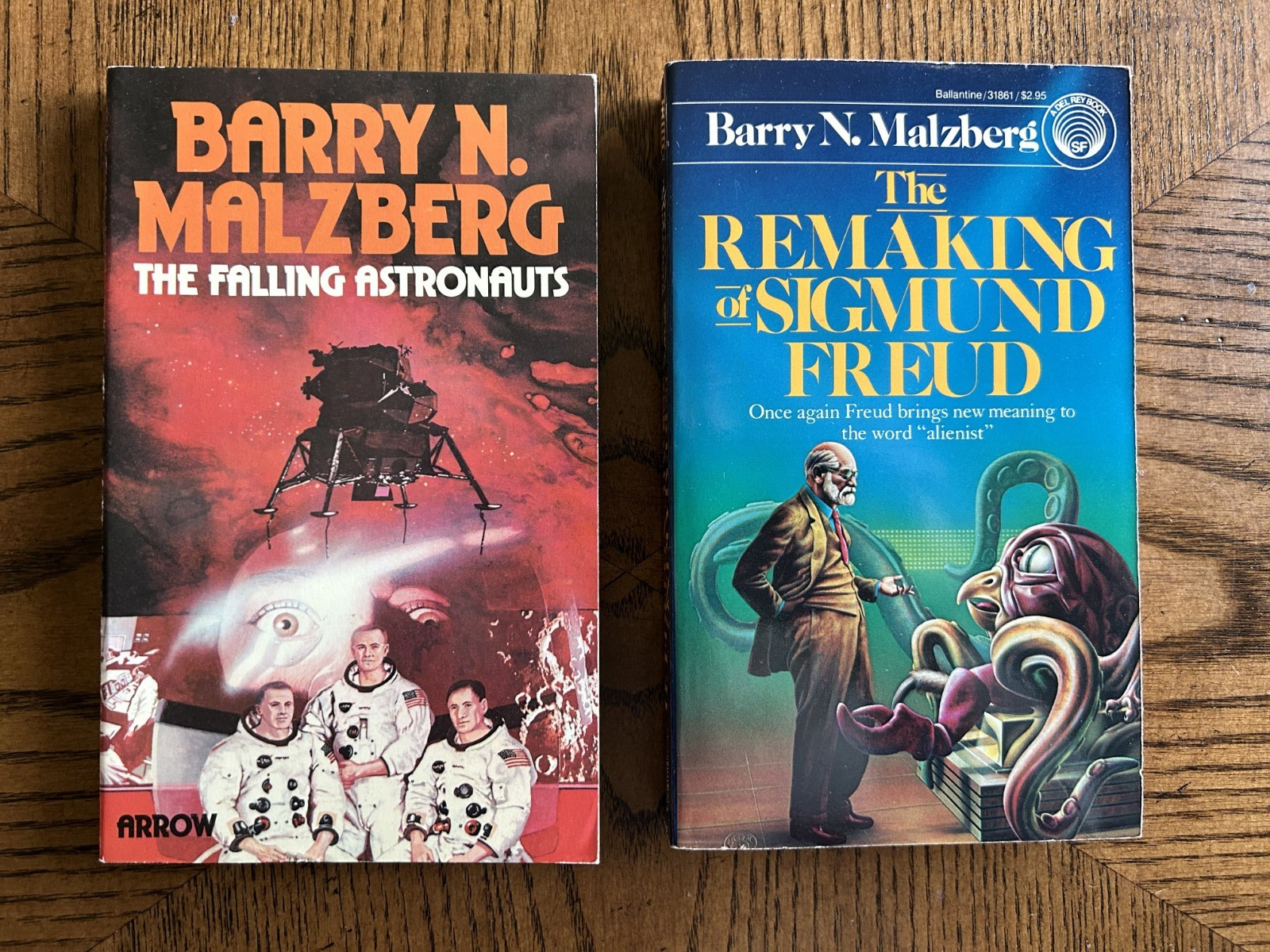 2 Barry N. Malzberg: THE REMAKING OF SIGMUND FREUD (1st/FINE)/FALLING ASTRONAUTS
