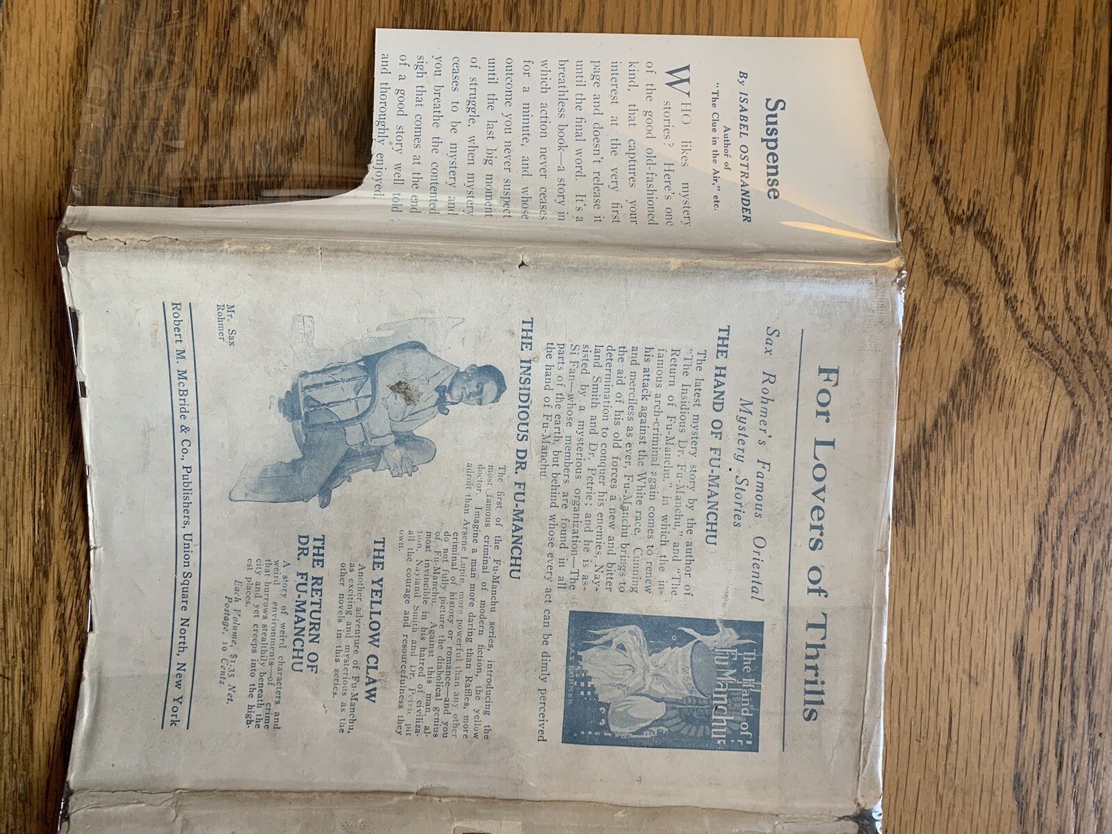Captain Gault by WiIliam Hope Hodgson – 1st edition 1918 HCDJ