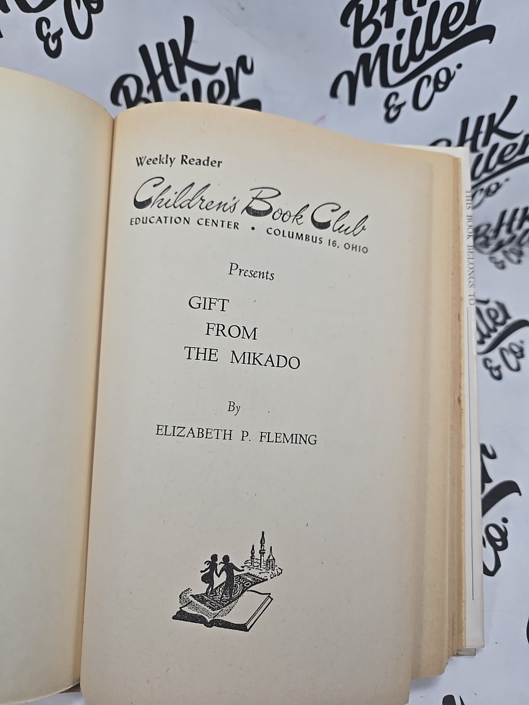 Gift From the Mikado by Elizabeth P Fleming (HCDJ 1958) Weekly Reader
