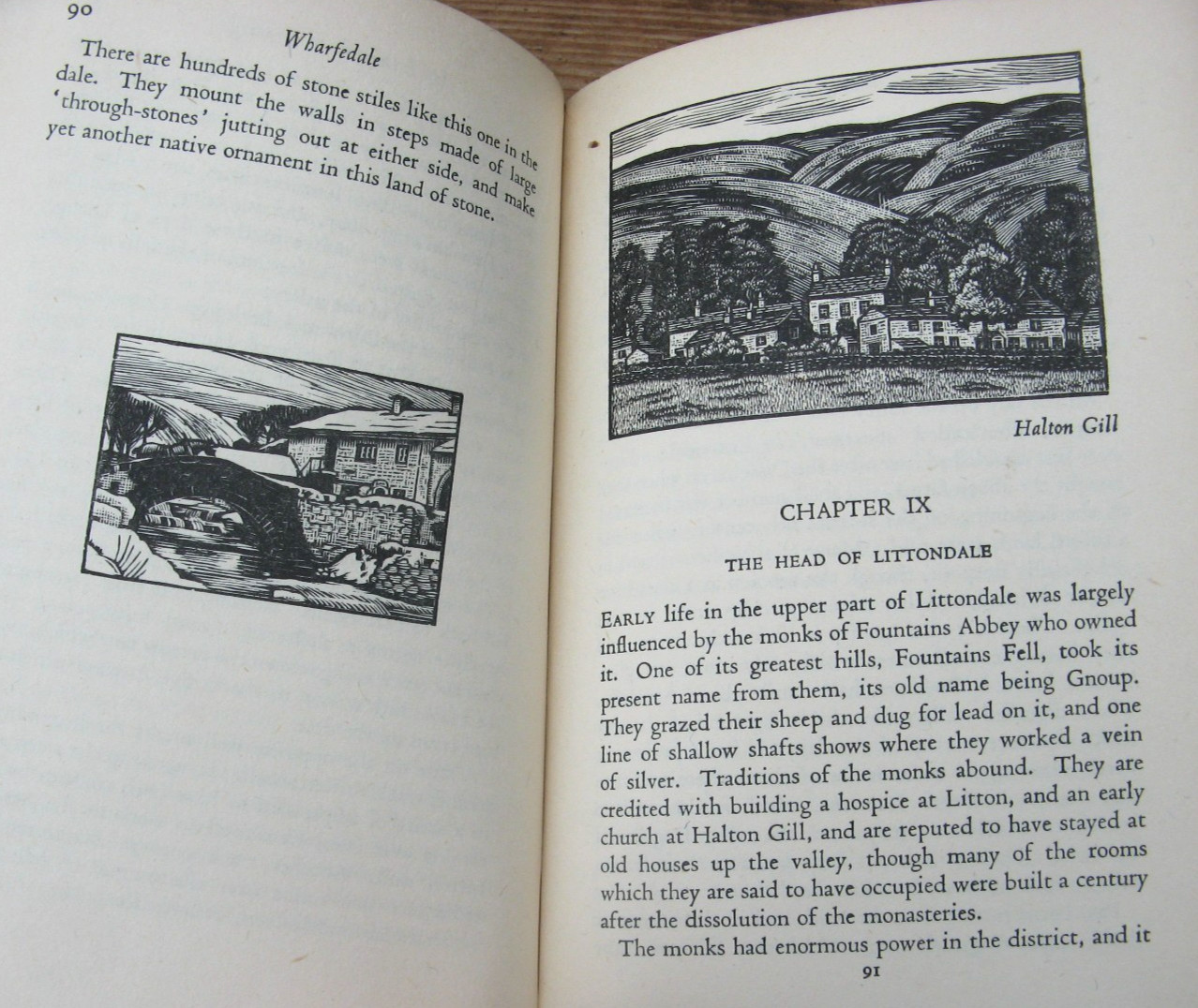 1947 Wharfedale- Ella Pontefract Marie Hartley Wood Engravings