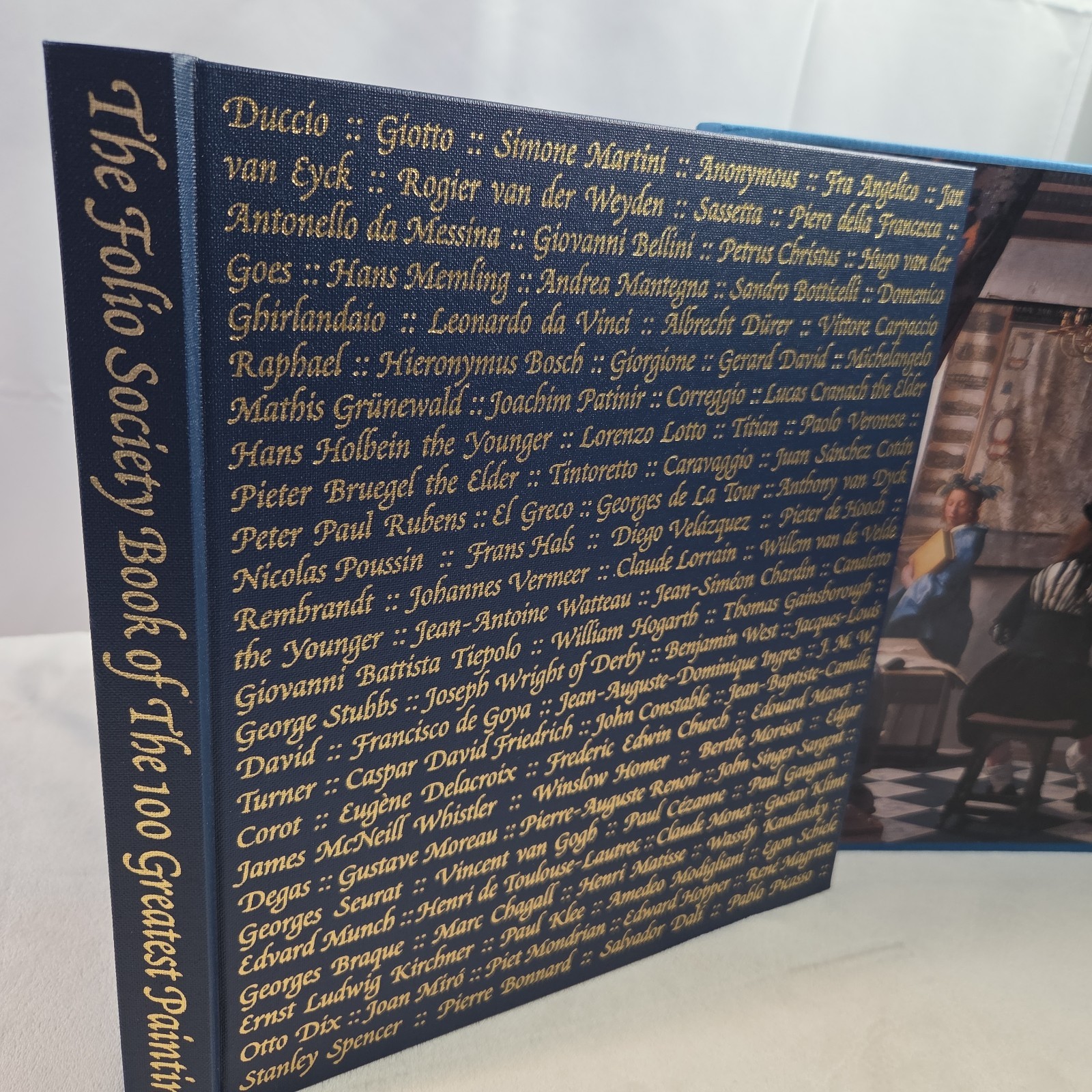 Folio Society Book of the 100 Greatest Paintings Hardcover Slipcase Bailey Spain