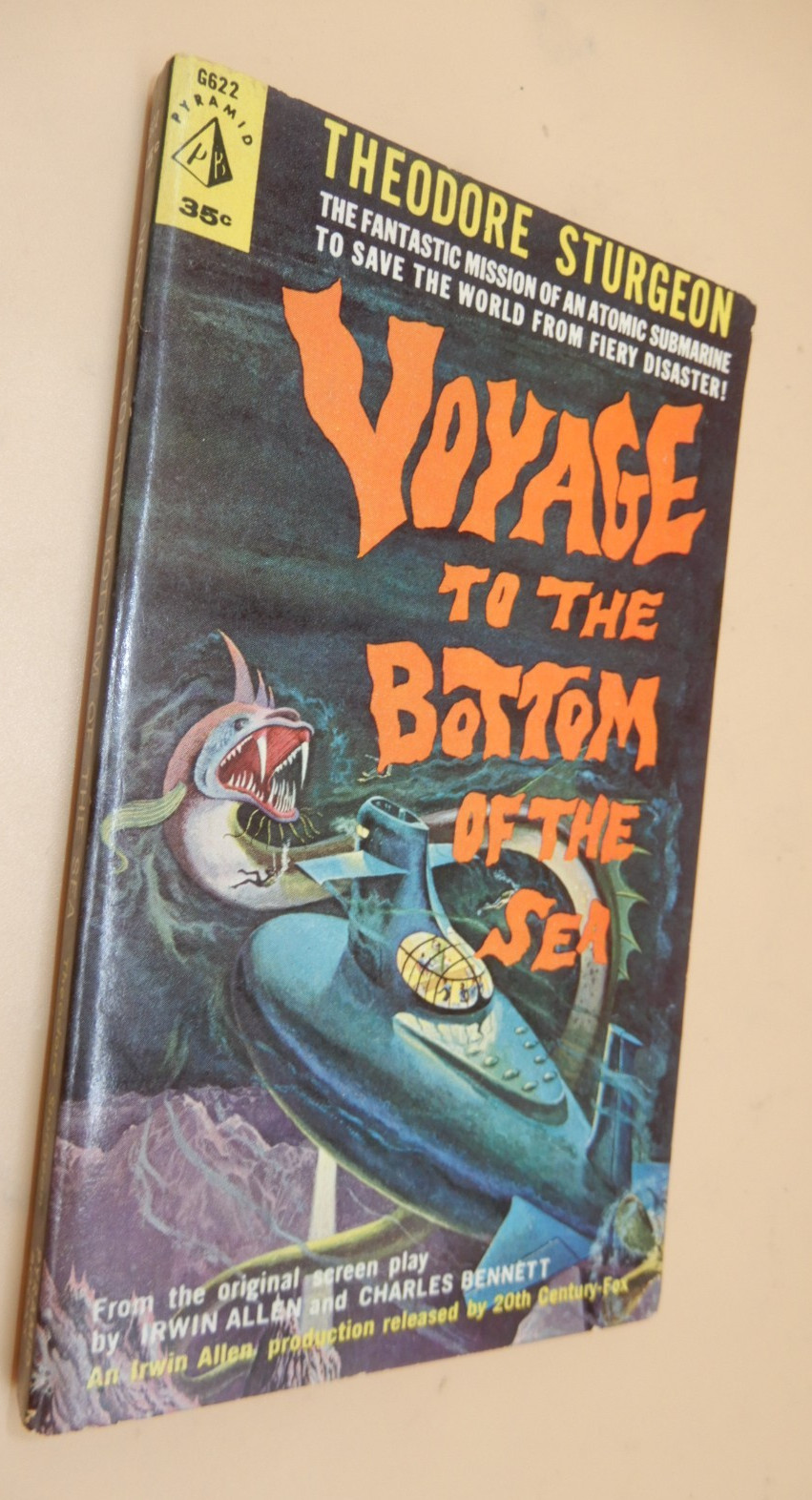 Voyage to Bottom of the Sea pb Theodore Sturgeon Pyramid G622 1st Printing 1961
