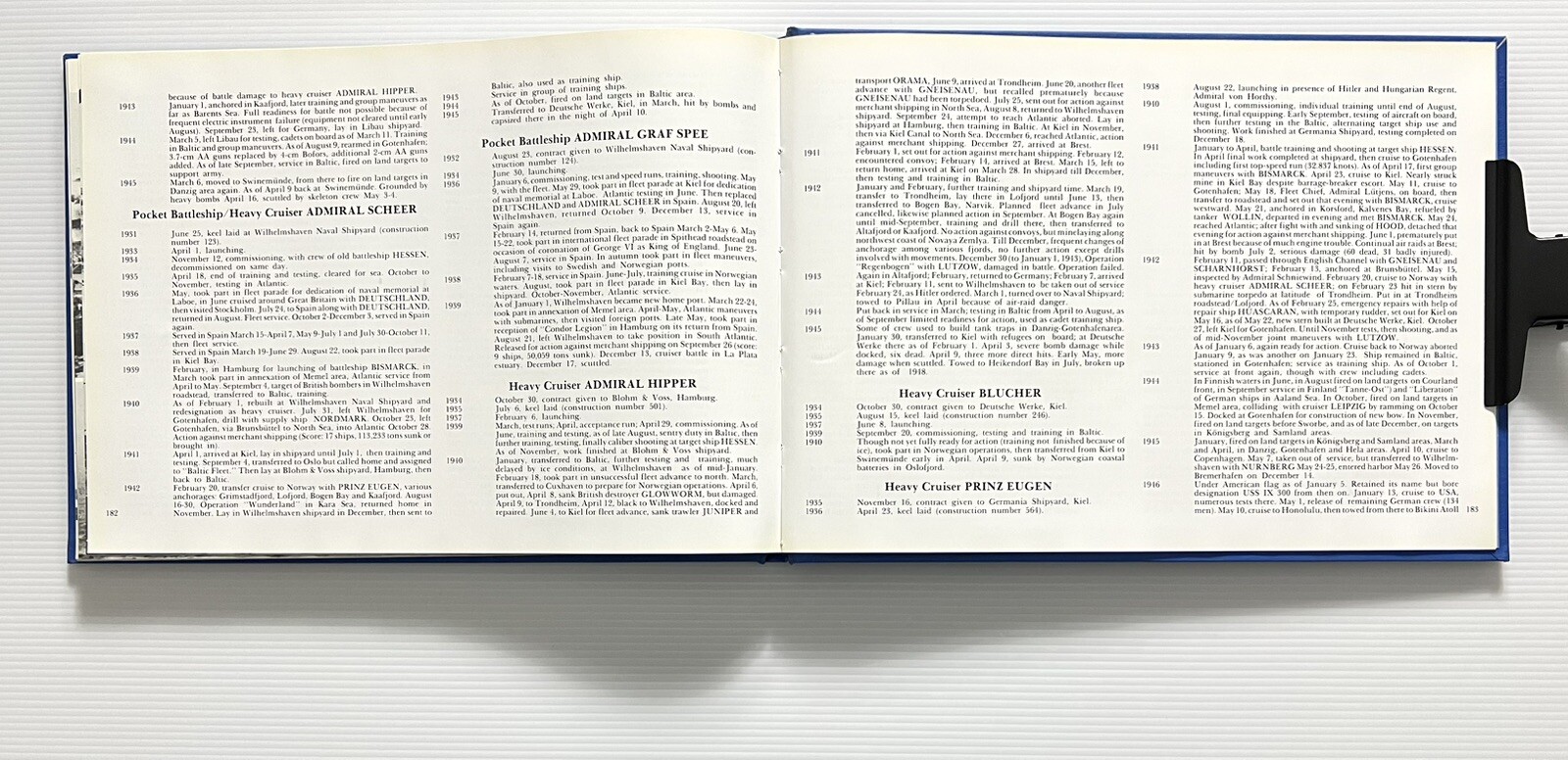 The German Navy At War 1935-1945 Volume 1 The Battleships by Bryer HC DJ 1989