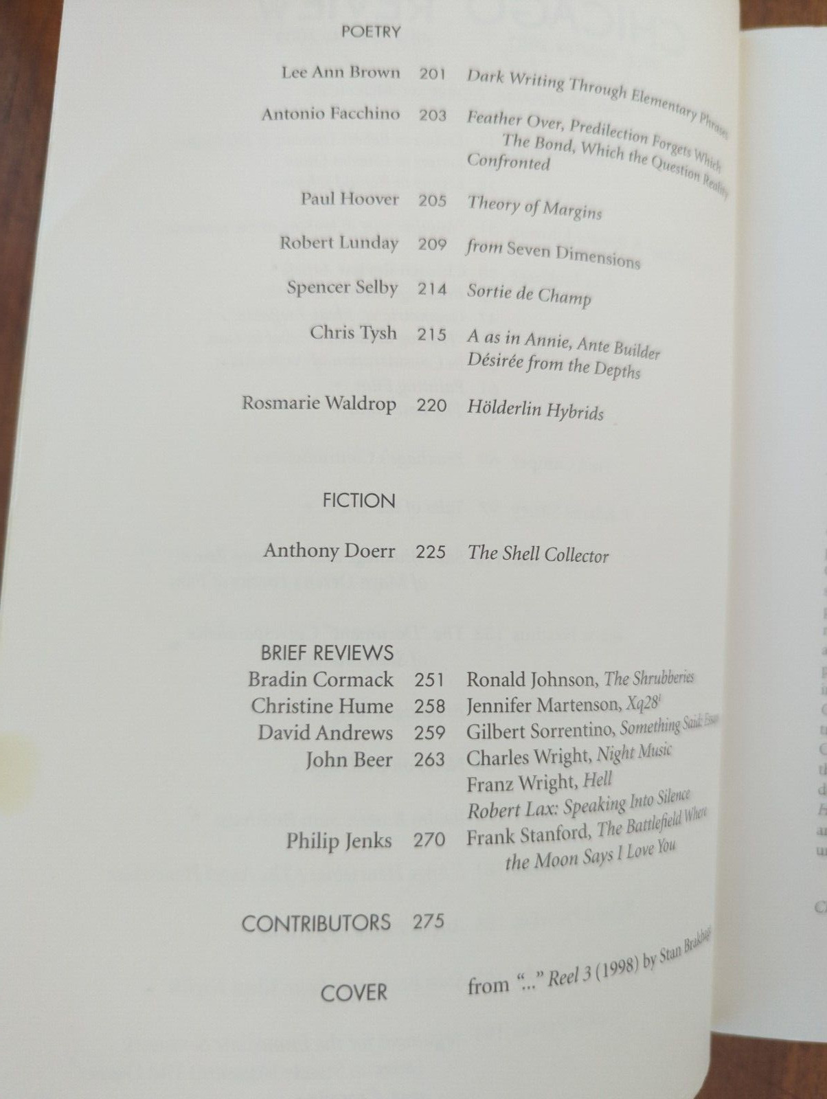 Stan Brakhage Correspondences – Chicago Review, Winter 2001 & Spring 2002