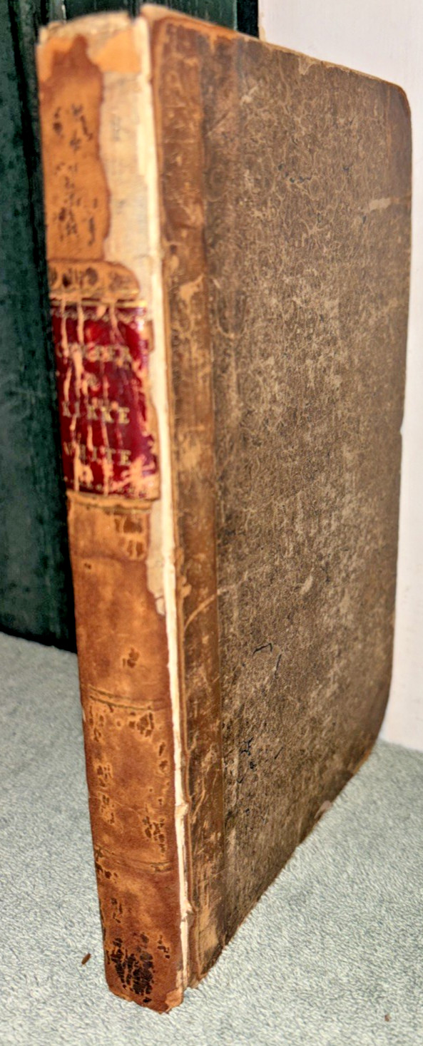 Antique 1825 Book: Poems by William Cowper, Esq. of The Inner Temple (London)