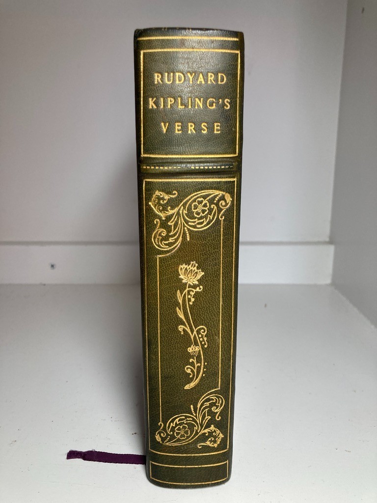 1945 KIPLING’S VERSE Definitive Edition Signed MAURIN Full Morocco Leather