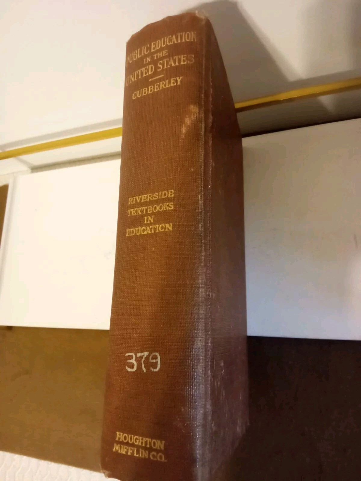 Vtg Book Public Education in the United States by Cubberley 1919 Riverside text