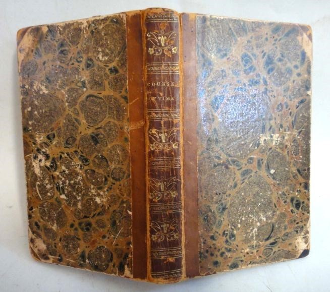 1828 antique ROBERT POLLOK POEM course of time