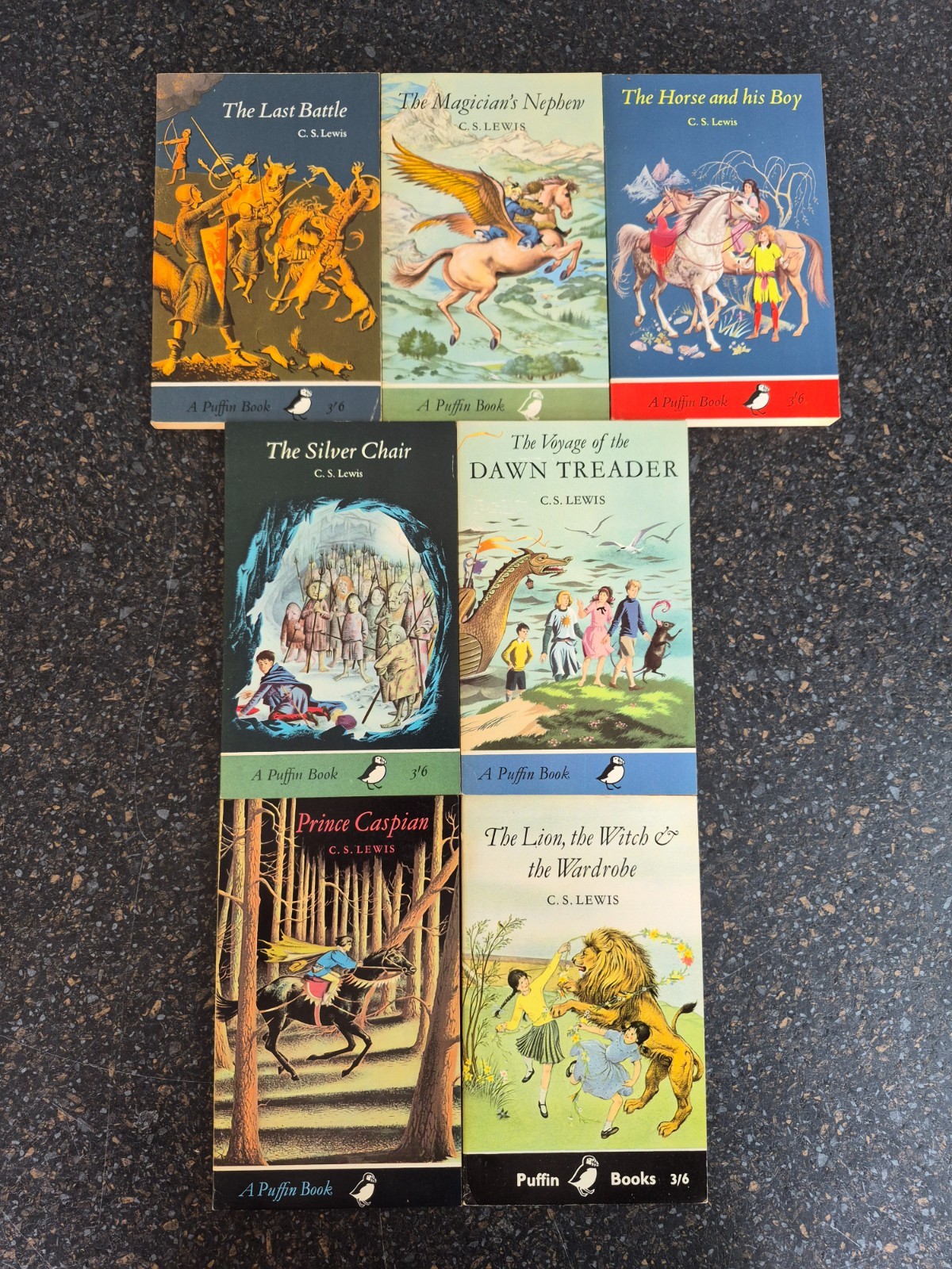 C S Lewis The Complete Chronicles of Narnia – Puffin 1968 Box Set Paperback