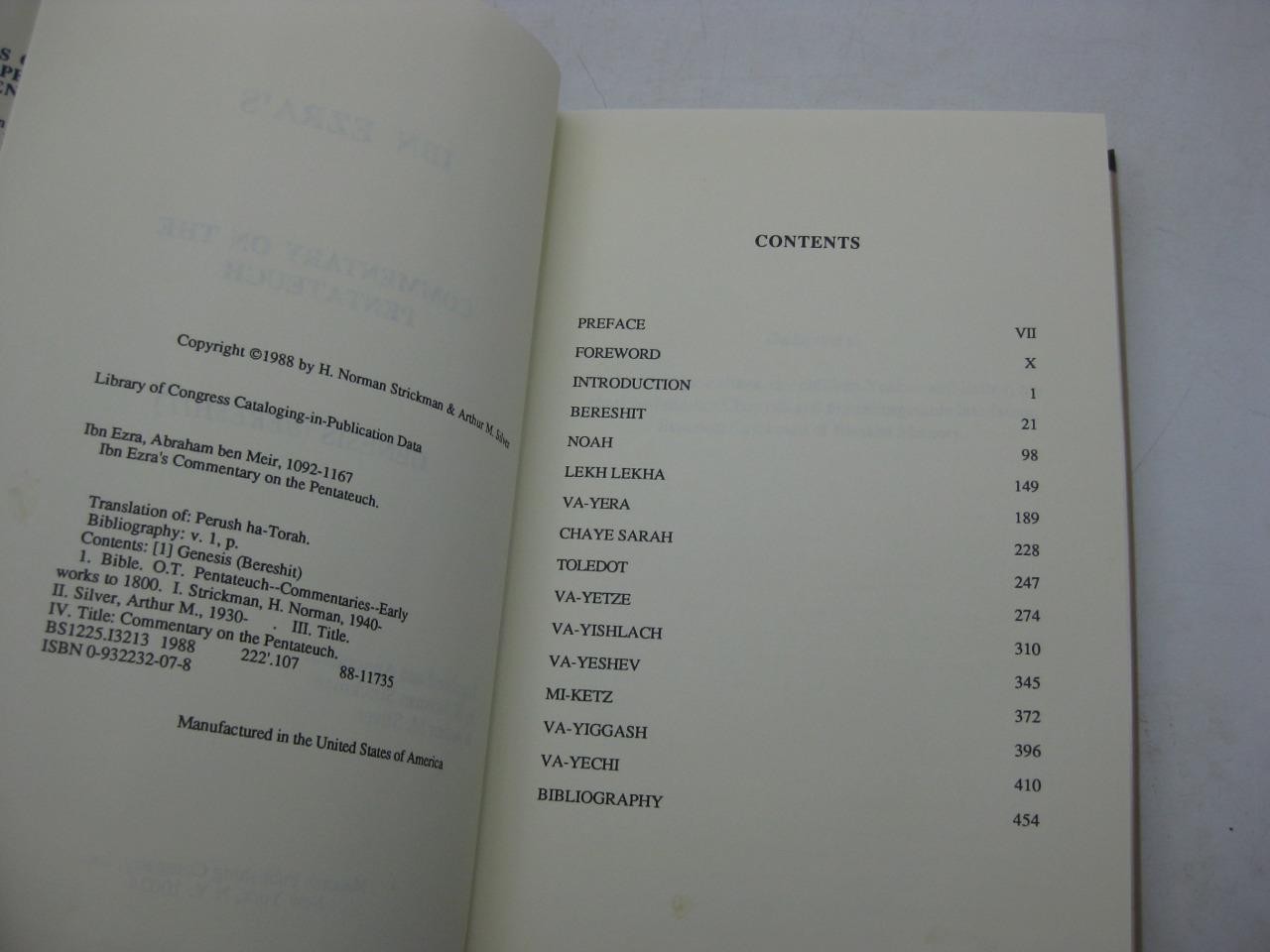 NEW Ibn Ezra’s Commentary on the Pentateuch: Genesis (Bereshit) ENGLISH EDITION