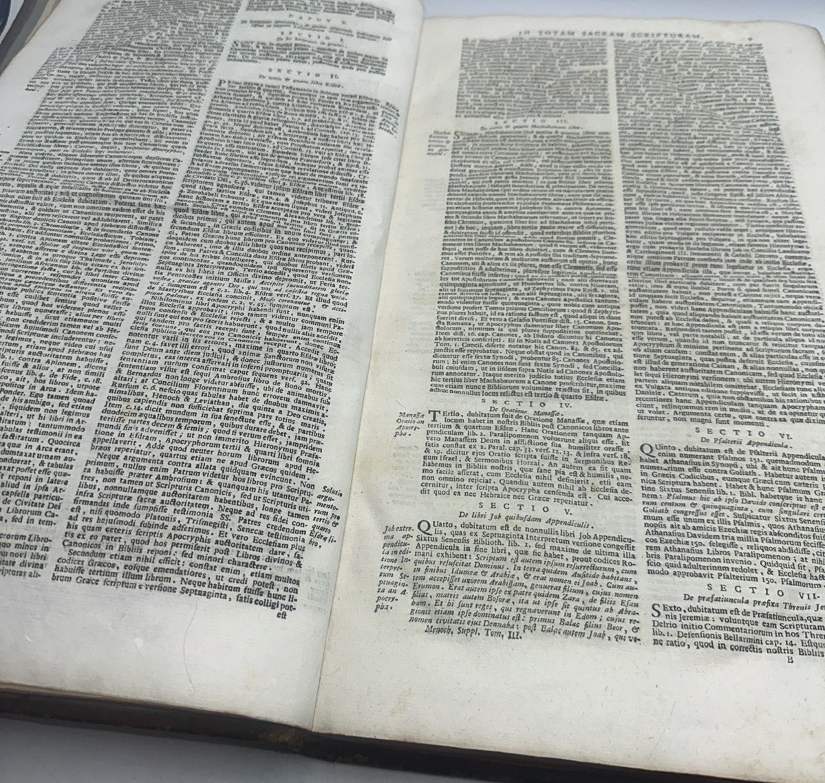 1771 Giovanni Stefano Menochio Latin Theological Commentary Leather Vol III