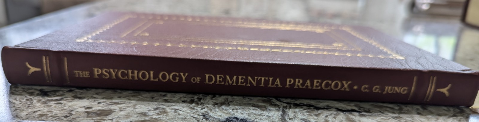 C.G. Jung ‘The Psychology of Dementia Praecox’ Leather Book 1989