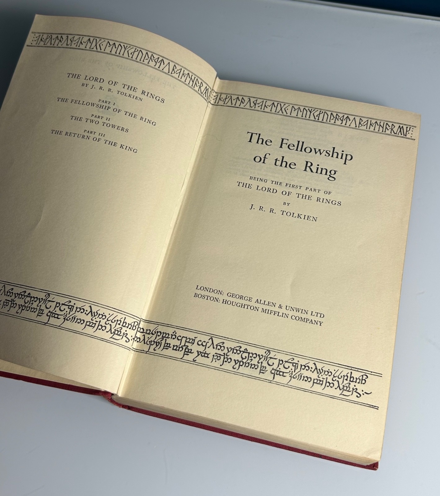 Lord of the Rings by J.R.R. Tolkien, Uk First Editions, Original Dust Jackets