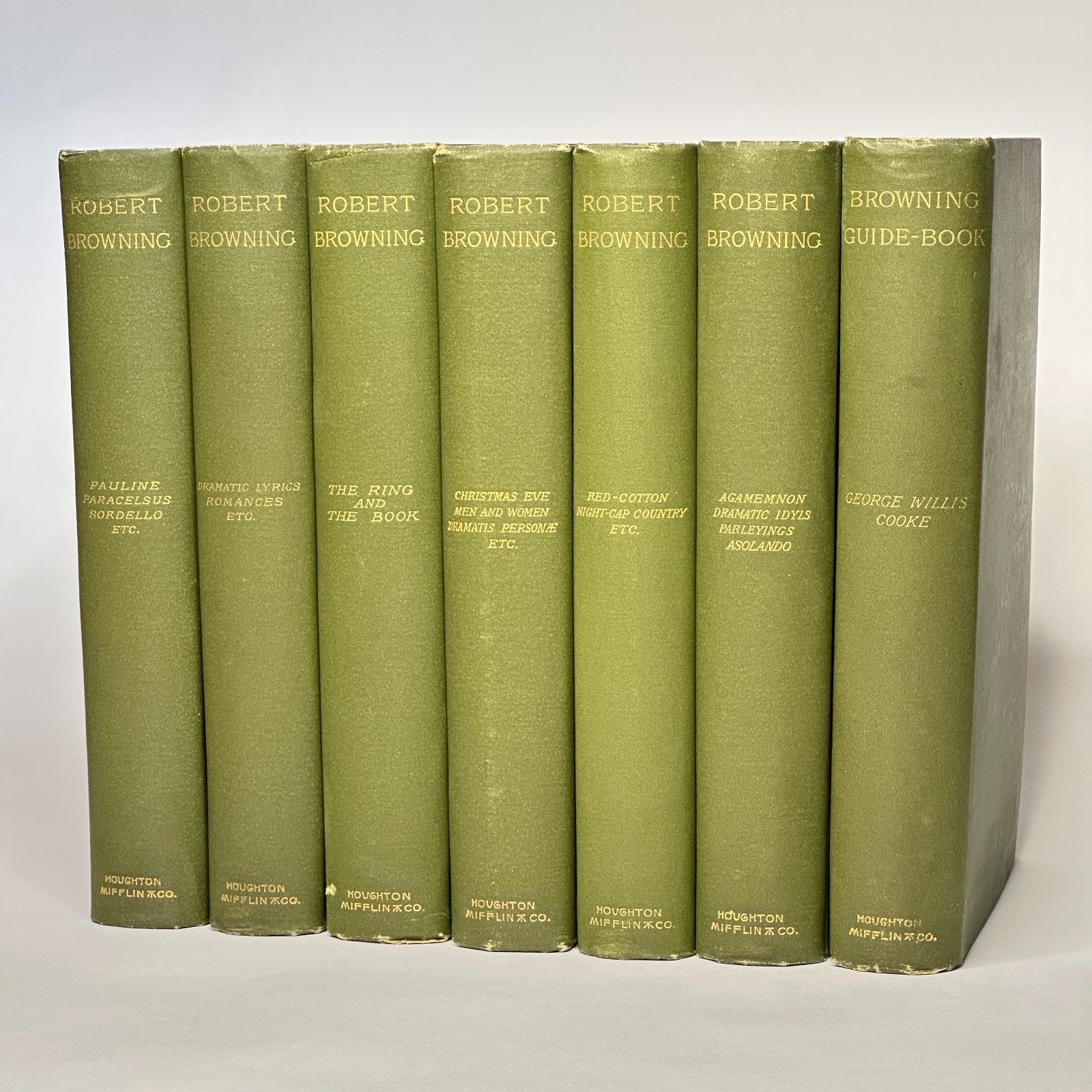 1895 “Poetic & Dramatic Works of Robert Browning” (6-Vols) and 1894 “Guide-Book”